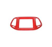 Décoration Intérieure Voiture Couvercle Décoratif Du Panneau Navigation Console Centrale Intérieure En ABS Pour Jeep Pour Compass 2017 2018 2019 2020 MNGNCBXWK(Red)