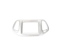 Décoration Intérieure Voiture Couvercle Décoratif Du Panneau Navigation Console Centrale Intérieure En ABS Pour Jeep Pour Compass 2017 2018 2019 2020 HQGQCEZEK(Argent)