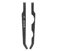 Décoration Intérieure Voiture Lot 2 Autocollants Décoratifs Pour Panneau Levier Vitesse Console Centrale Côté Conducteur Pour Ford Pour Explorer 2011 2012 2013 2014 HQGQCEZEK(Black)