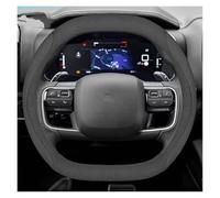 Décoration Intérieure Voitures Housse Volant Cuir pour Volvo pour EX30 2023 2024 2025 Protège Volant(R 37.5)