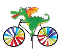 Décoration Jardin Dragon à Vélo - Spinner Éolien 51 cm - Couleurs Arc-en-Ciel - Animation Ludique Résistante au Vent
