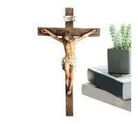 Décoration Jésus pour la Maison,Décoration Religieuse en Résine de 24.4 centimètres | Statue du Christ | pour la de la Maison de l'Église sur Mur Table Bibliothèque Intérieur pour Noël et
