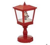 Feeric Lights et Christmas - Décoration Lanterne à Pied animée et Musicale h31 cm 4 LED Blanc Froid à Piles