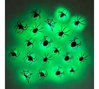 Décoration LED 3D chauve-souris d'Halloween, autocollant mural 3D chauve-souris pour décoration de fête, fournitures de bricolage, autocollants lumineux pour fenêtre de maison, fête, bar, décoration