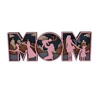 Décoration Lettres en Bois, Ornement Lettre Maman, Forme Mignonne, Bois Naturel, Lettre Décorative, Cadeau Fête des Mères - Écologique, Finition Soignée, Ambiance Chaleureuse (Grandiose)