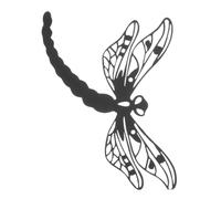 Décoration Libellule en Fer, Art Mural Suspendu Noir, Style Unique | Motif Réaliste et Délicat, Aspect Artistique Charmant, pour Bureau et Décoration Intérieure