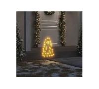 vidaXL Décoration lumineuse arbre de Noël piquets 3 pcs 50 LED 30 cm