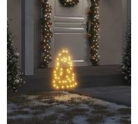 Décoration Lumineuse Arbre de Noël avec Piquets 50 LED Jardin 3 pcs vidaXL