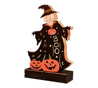 Décoration lumineuse de maison fantôme - Bois de table d'Halloween Spookhaus alimenté par batterie | Maison décorative lumineuse effrayante pour salon salle à manger pasi