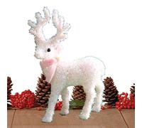 Décoration lumineuse de renne de Noël - Décoration en forme de renne | Sculpture de rennes scintillantes | Décorations de Noël en intérieur | Pour la maison, l'hiver, les vacances, le porche, la cour