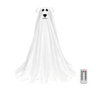 Décoration Lumineuse des Fantômes d'halloween Ornement 3D Chien Mignon | Décoration Halloween Mignonne Pour Fenêtre Porche Cour Entrée Arrière-Cour École Dort