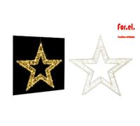 Etoile Lumineuse LED 50cm avec 1440 diodes Blanc Chaud et Minuterie,