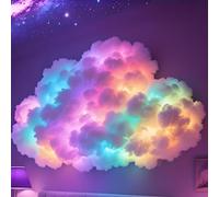 DéCoration Lumineuse Led Nuages D'Orage à Monter Soi-MêMe, 3d Nuage Led Plafond, AlimentéE Par Usb,Leds Nuage Plafond Coton,Guirlande Lumineuse Chambre,Lampe Nuages,Deco Chambre Fille,Leds Gaming