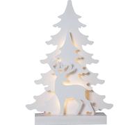 Décoration lumineuse LED Sapin en bois Décoration de Noël Avent X-Mas blanc, blanc froid, LxH 29 x 41 cm