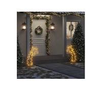 vidaXL Décoration lumineuse météore de Noël avec piquets 115 LED 89 cm