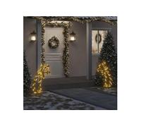 vidaXL Décoration lumineuse météore de Noël avec piquets 115 LED 89 cm