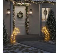 vidaXL Décoration lumineuse Météore de Noël 80 LED 62 cm avec piquets