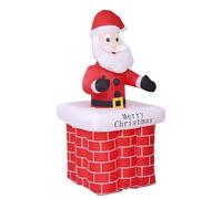 Décoration Lumineuse Noël matériel Fixation extérieur Personnage Figurine fête autogonflant pour Intérieur Extérieur 1,8 m (Père Noël)