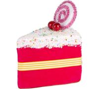 Décoration MagicHome Noël Candy Line, gâteau, rose, à suspendre, 13x9x15 cm