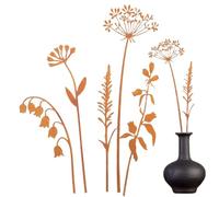 Décoration Métallique pour Extérieur | Décoration Rustique de Jardin en 5 Pièces | Élégance Rétro pour Intérieur et Extérieur, Allée, Fêtes, Maison de Campagne ou Décoration de Table