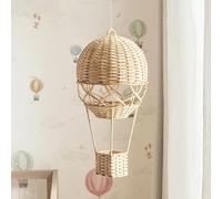 Décoration montgolfière en rotin à suspendre pour chambre d'enfant, salon