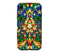Décoration mosaïque représentant Une crèche de Noël Philippine Coque pour iPhone XR