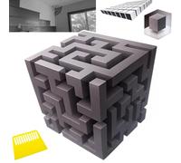 Décoration Murale 3D à Effet D'illusion D'optique Pour Angle De Mur, Coins Impossibles - Une œuvre D'art Murale Transforme La Réalité, Amovible Et Autocollante, Panneaux Décoratifs Modernes(Pathless)