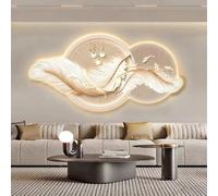 Décoration murale 3D avec éclairage LED pour chambre à coucher, salon et entrée