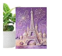 Décoration murale 3D faite à la main - 40 x 30 x 1,5 cm - Kit d'art en perles - Pour maison, chambre, dortoir, appartement, hôtel, jardin, fête, vacances, travaux manuels faits à la main