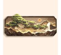 Décoration murale 3D, sculpture murale créative de paysage, décoration murale à suspendre pour salon et chambre à coucher