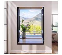 Décoration murale 3D, sculptures murales à suspendre avec lumière LED, fausses fenêtres à ouverture lumineuse, décoration murale pour fenêtre