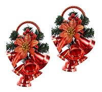 Décoration Murale à Suspendre avec Sapin, Cloches, Cloches, décoration de Noël, décoration de Porte, Mur, Couronne, Couronne, Couronne de Porte, Couronne de Noël, décoration Murale