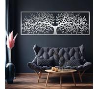 Décoration Murale Abstraite en métal représentant Un Arbre et des Feuilles, Arbre de Vie, Décoration Murale Arbre de Vie, Décoration Murale Feuille, Art Mural Nature, Décorat