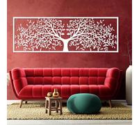 Décoration Murale Abstraite en métal représentant Un Arbre et des Feuilles, Arbre de Vie, Décoration Murale Arbre de Vie, Décoration Murale Feuille, Art Mural Nature, Décorat