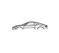 Décoration Murale Alpine - Alpine A110 Noir 100cm