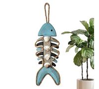 Décoration Murale Arête de Poisson,Décor de Jardin Rétro - Décor et Thermomètre | Pour Propriétaire Appartement Chambre Cuisine Bureau Salle De Classe Bibliothèque Terrasse Jardin Couloir