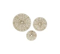 Décoration murale - AUBRY GASPARD - Lot de 3 cercles en jonc naturel - Ø 28 à 50 cm - Mixte - Suspendre