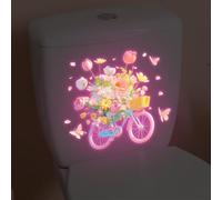 Décoration Murale Autoadhésive pour fleur Glow in Dark PVC Décoration | Fleurs lumineuses la nuit, ambiance douce, PVC , pour idéal salle de bain, pour facile à appliquer