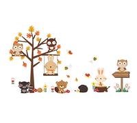 Décoration Murale Autocollant Motif Chouette Autocollant De Fenêtre Animaux Stickers Muraux Décorations D'ongles Sticker Mural Chouette Mur Collant Enfant Étage Dessin Animé