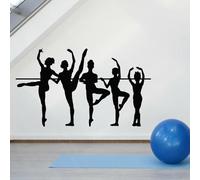 Décoration murale autocollante pour ballerine pour le théâtre autocollants pour l’école décoration d’atelier danseuse pour la maison papier peint