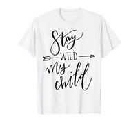 Décoration Murale avec Citation « Stay Wild My Child » T-Shirt