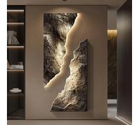 Décoration murale avec éclairage LED, sculpture créative de paysage pour salon, chambre à coucher, couloir