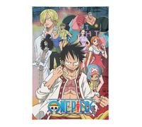 Décoration murale avec œillets métalliques One Piece Cake Island 125×85 cm