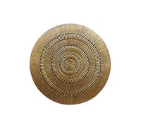 Décoration murale Bader en bois doré antique, forme ronde, 120 cm | Bader met ses ornements en relief dans un bois doré antique. Le grand décor mural rond est travaillé à la main puis laqué.