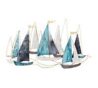 Décoration murale Bateau BOHRIUM Métal 50 cm Bleu