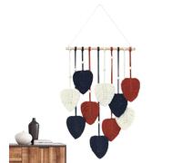 Décoration murale bohème pour chambre à coucher - Tapisserie murale bohème tissée à la main - Plumes de tissées à la main - Ornements esthétiques pour chambre d'enfant, chambre à coucher