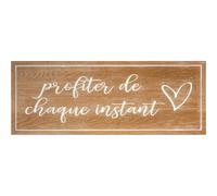 Atmosphera Décoration murale Matias en bois – 80 x 30 cm