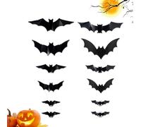 Décoration murale chauve-souris 3D LED lumineuse à piles