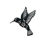 Décoration Murale Colibri Oiseau en Métal Noir, Silhouette doiseau en métal, Décoration Murale en Métal,Sculpture en Métal,Décoration Murale Colibri