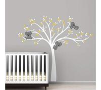 Décoration Murale De Chambre D'Enfants Avec Arbre Et Animaux De La Forêt Koala, Stickers Muraux Arbre De Salon, Pour Chambres À Coucher Pépinière Papiers Peints Tatouage Applique-1_219.7X159.6Cm